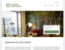 Tablet Screenshot of callidus-apartments.com